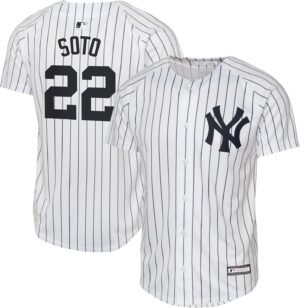 Juan Soto New York Yankees MLB Kids Youth 8-20 White Home Player Jersey