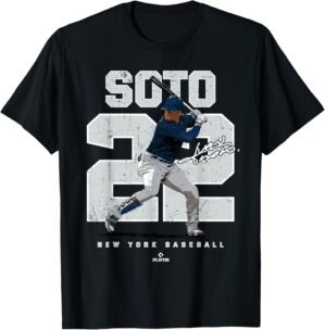 Number and Portrait Juan Soto New York MLBPA T-Shirt