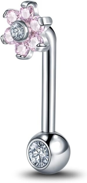 Xpircn 14G Titanium Christina Piercing Barbell VCH Piercing Jewelry for Women Genital Jewelry Vertical Hood