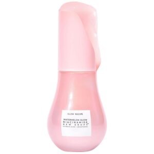 Glow Recipe Watermelon Niacinamide Dew Drops, Travel Size – Brightening, Plumping Hydrating Face Serum, Makeup Primer + Liquid Highlighter with Hyaluronic Acid – Dewy & Glowing Korean Skin Care (15ml)