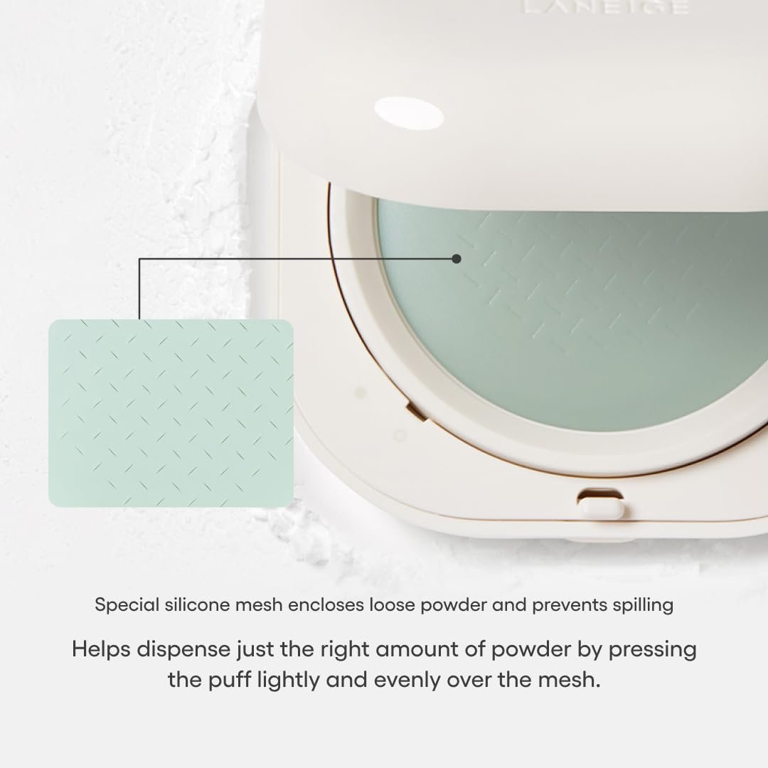 LANEIGE Neo Blurring Powder: Korean Oil-Control Compact with Pore Blurring, Smoothing Finish & Travel-Friendly, No-Spill Packaging - Image 4