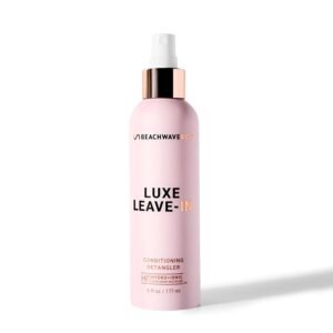 Beachwaver Luxe Leave-In Conditioning Detangler – Full Size (6 Fl Oz) | Leave-In Treatment to Hydrate, Smooth, & Strengthen w/HiX Vegan Bond Multipliers | Bali Beach Night Fragrance