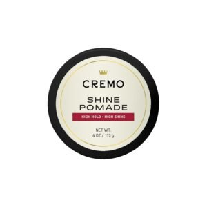 Cremo Hair Pomade for Men – Premium Barber Grade Pomade, High Hold & Shine, Hair Styling, 4 Oz