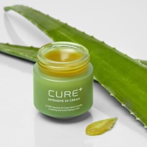 Cure Intensive 2X Cream, Premium Aloe Deep Moisturizing Multi Balm, Korean Skincare, Face Moisturizer for Dry Skin (Pack of 1)