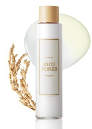 I’m from Rice Toner for Sensitive Skin, Rice Extract from Korea, Glow Essence with Niacinamide, Hydrating, Vegan, Alcohol Free, Fragrance Free, Peta Approved, K Beauty Toner, 5.07 Fl Oz