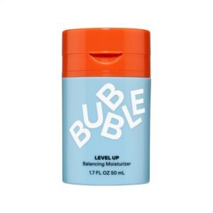 Bubble Skincare Level Up Balancing Face Moisturizer – Hydrating Gel Moisturizer Formulated with Zinc PCA + Niacinamide for Improved Texture & Radiance – Skin Care for Oily or Combination Skin (50ml)