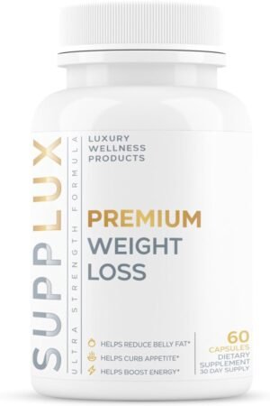 Premium Weight Loss – Powerful GLP-1 Supplement Support Weight Loss Pills for Women & Fat Burner for Men – Appetite Suppressant, Belly Fat Burner | 7 Research Backed Ingredients – 60 Capsules