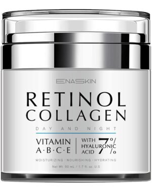 EnaSkin Anti Aging Face Cream: Retinol Collagen Wrinkle Moisturizer for Women – 7% Hyaluronic Acid – Day/Night Facial Sagging Skin Care & Firming Neck, 1.7 fl oz