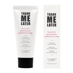 Elizabeth Mott Thank Me Later Face Primer – Mattifying Makeup Base Primer for Shine and Oil Control – Pore Minimizer, Smooths Wrinkles and Fine Lines – Long-Lasting Makeup Gripping Formula, 30g