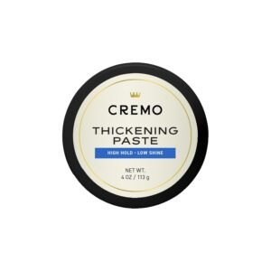Cremo Mens Hair Paste – Premium Barber Grade Thickening Paste with High Hold and Low Shine, 4 Oz