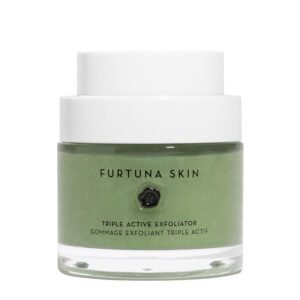 Furtuna Skin Triple Action Exfoliator – Olive-Infused Facial Scrub, Smooths, All Skin Types, Vegan, 80ml