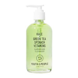 Youth To The People Superfood Facial Cleanser – Kale + Green Tea Daily Face Wash, Gentle Makeup Remover, With Antioxidants for Glowing Skin & Less Visible Pores, Award-winning, Refillable Packaging
