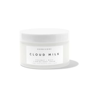 HERBIVORE Cloud Milk Coconut + Maca Fast-Absorbing Moisturizing & Firming Body Cream | Smooths the Look of Cellulite + Firms Skin | Plant-based, Vegan, Cruelty-free, 195 mL / 6.6 oz