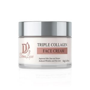Triple Collagen Face Moisturizer – Deep Hydrating, Anti-Wrinkle, Hyaluronic Acid, Niacinamide, Salmon DNA (PDRN), Fragrance-Free, Anti-Aging Face Cream – Skin Care for Women & Men 1.7 fl oz