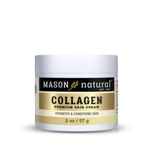 MASON NATURAL Collagen Premium Skin Cream, Women’s Anti,Aging Face & Body Daily Moisturizer for Hydration & Firmness, Pear Scent, 2 oz