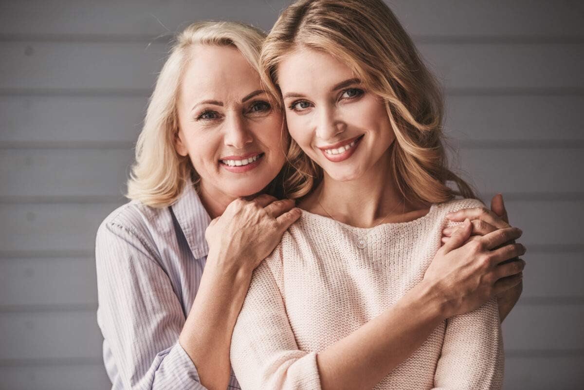 Burning Love Mother Daughter Necklace Gifts for Mom from Daughter Sterling Silver Circle Necklace for Women Christmas Holiday Jewelry - Image 2