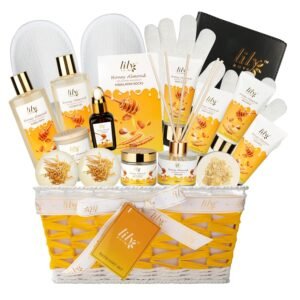 Fathers Day Gifts for Men Dad – 18-Piece Luxury Bath & Body Gift Basket Set for Women, Spa Gift Basket Self Care Gifts for Her & Him | Mothers Day, Christmas, Birthday Gifts, All Occasion Present