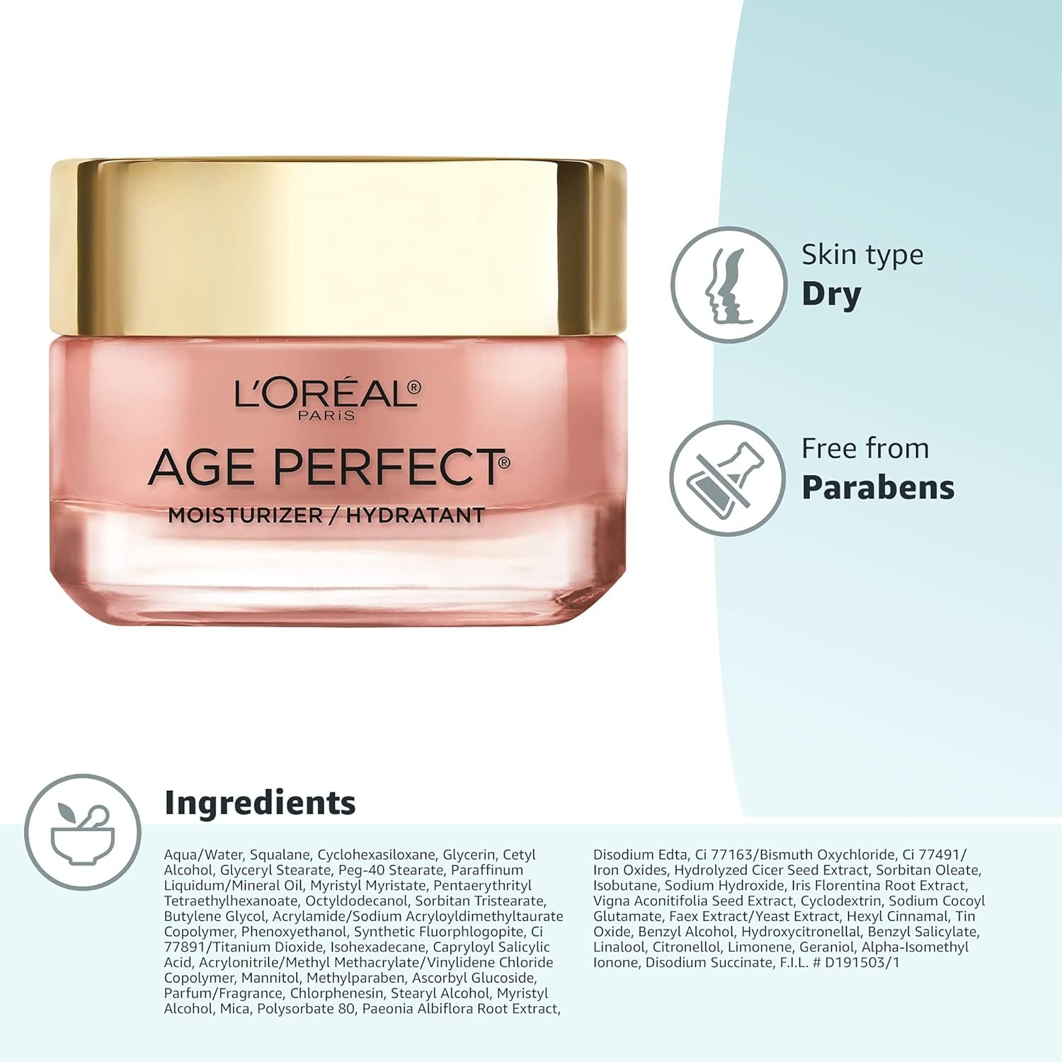 L'Oreal Paris Age Perfect Rosy Tone Anti-Sagging Face Moisturizer, Renew & Revive Healthy Tone, 1.7 oz (Packaging May Vary) - Image 12