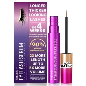 VieBeauti Lash Serum for Eyelash Growth: Eyelash Growth Serum with Advanced Formula to Boost Longer Fuller and Thicker Looking Lashes – Vegan & Cruelty-Free for Sensitive Eyes 3mL