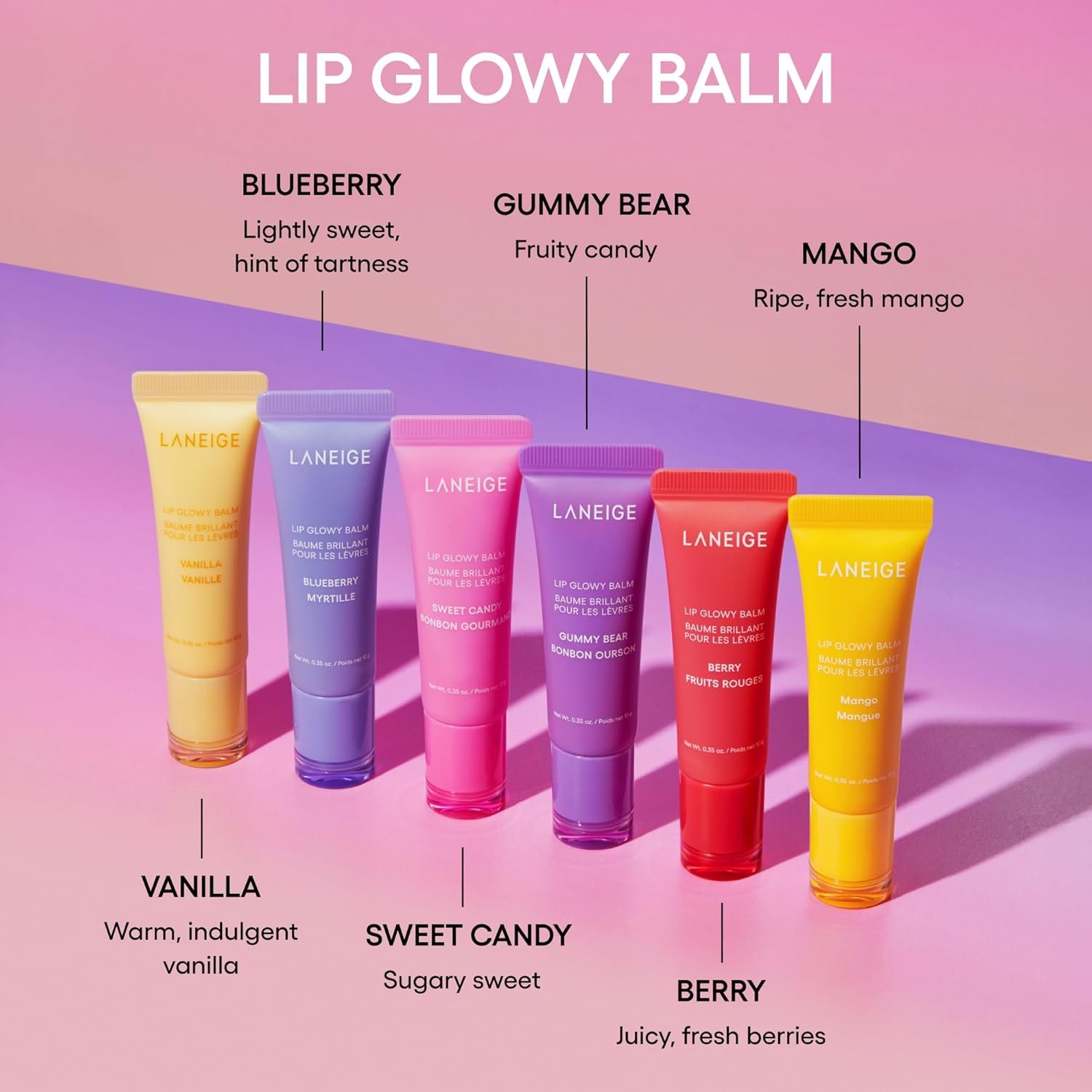 LANEIGE Lip Glowy Balm: Hydrate, Glossy, Lightweight, Moisturize & Tint with Shea Butter - Image 5