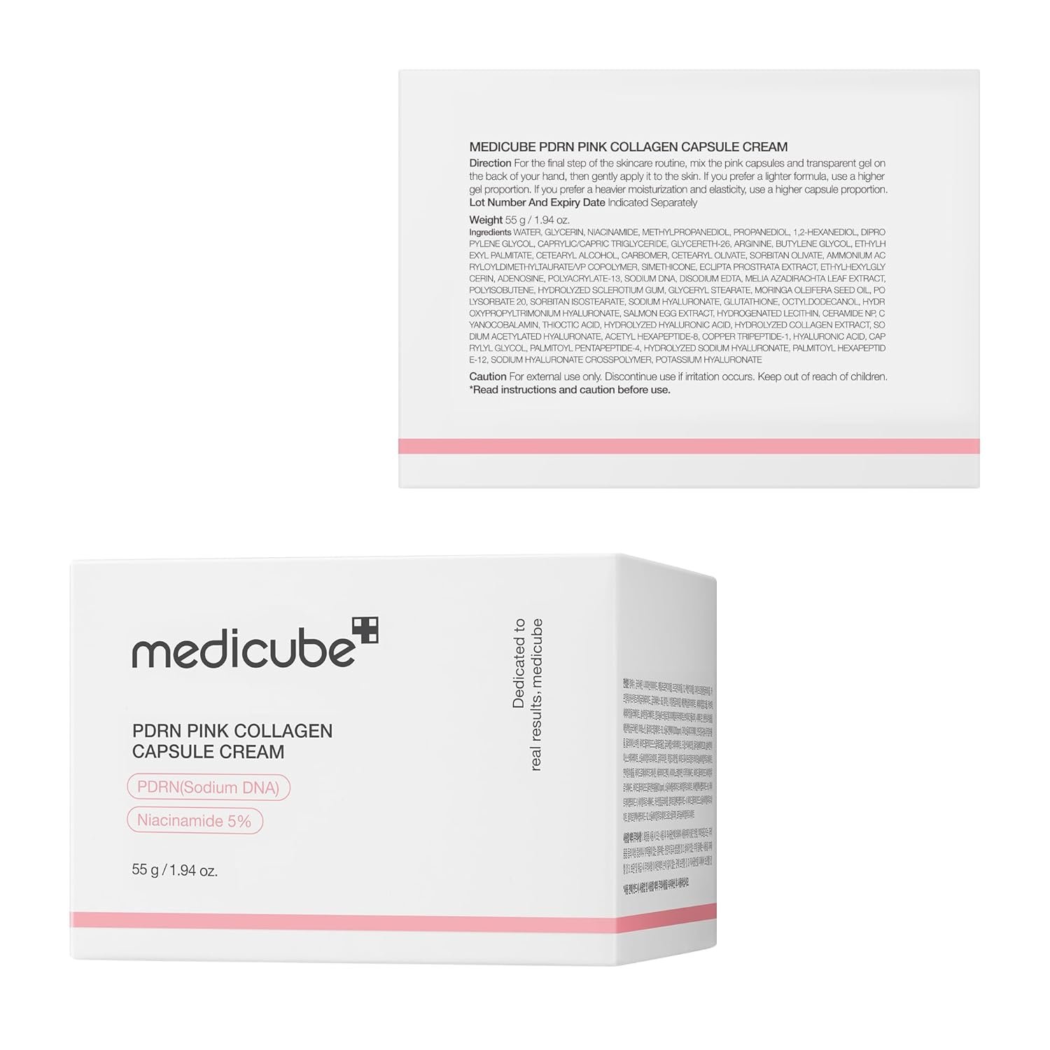 medicube Salmon DNA PDRN Pink Collagen Capsule Cream, Face Moisturizer | Lightweight Moisturizing Cream | PDRN, Niacinamide for Uneven Skin Tone, Glow hydration | Korean Skin Care 1.94 oz - Image 8
