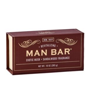 San Francisco Soap Company Exotic Musk and Sandalwood Fragrance Man Bar – Revitalizing – No Harmful Chemicals – Good for All Skin Types – Made in the USA