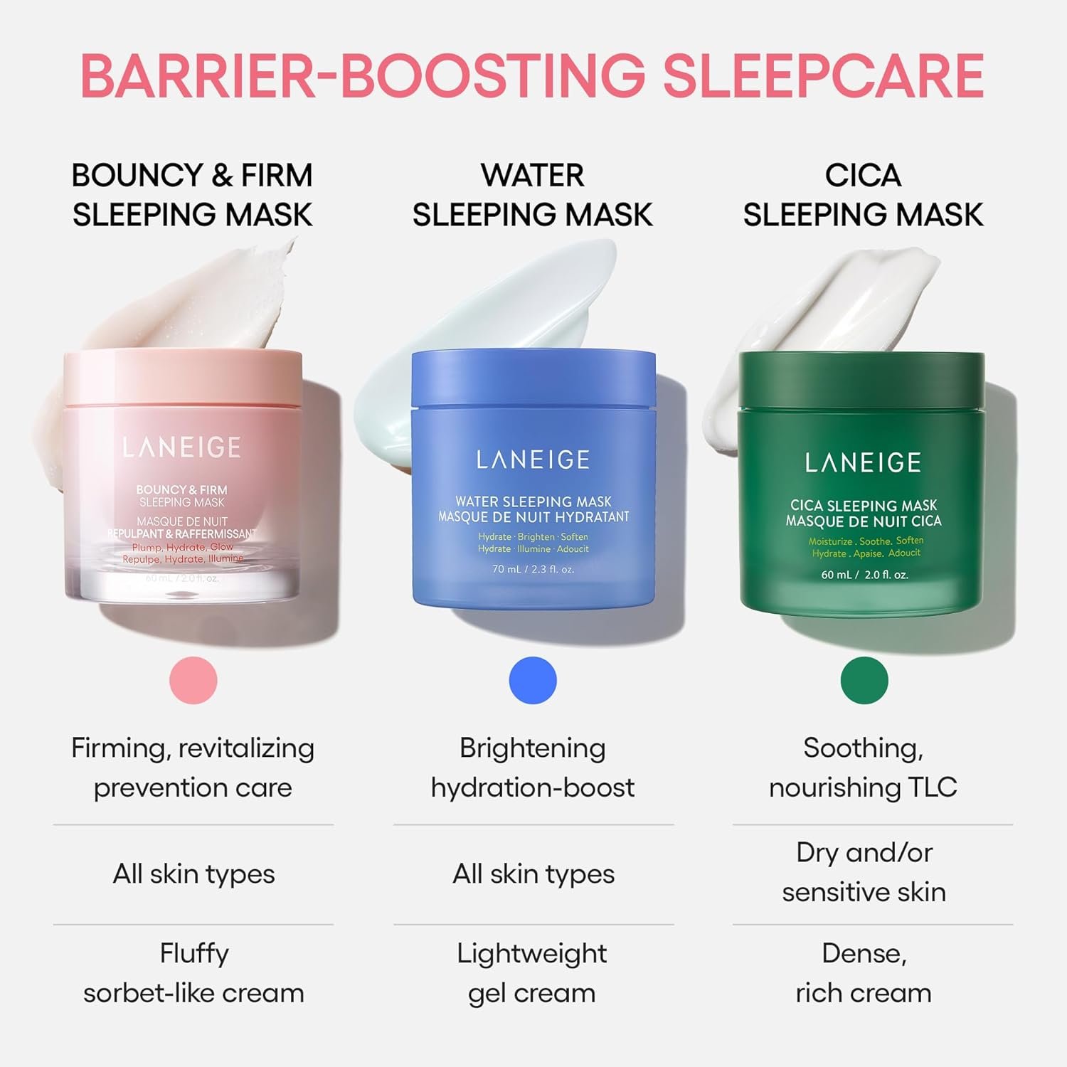 LANEIGE Water Sleeping Mask: Hydrating Korean Overnight Mask with Squalane & Probiotic-Derived Complex, for Bright, Glowing Skin & Barrier Support - Image 5