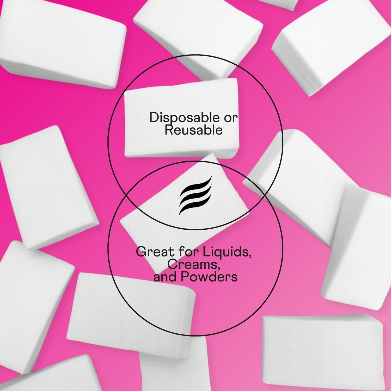 Swisspers Premium Pro Cosmetic Wedges, Latex-Free Makeup Wedge, Jumbo Size, 16 Count Bag - Image 5