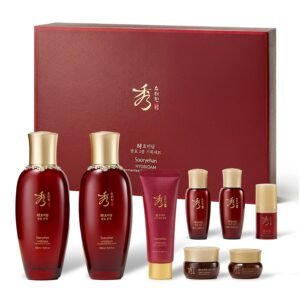 Sooryehan Ginseng Skincare Set – Hyobidam Korean Skin Care Set, Premium Gift Set for Intense Hydration, Firm Skin, Wild Ginseng, 13.53 fl oz