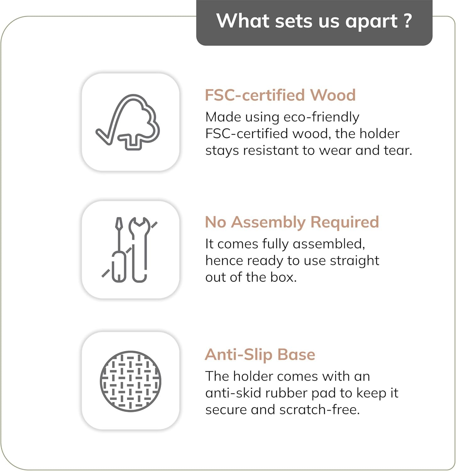 Anji Mountain Paper Towel Holder Countertop with Mango Wood Round Base and Iron Holder,Holder Stand for Kitchen Roll Organize,Wooden Paper Towel Holder for Kitchen Dining Table Home Decor - Image 8