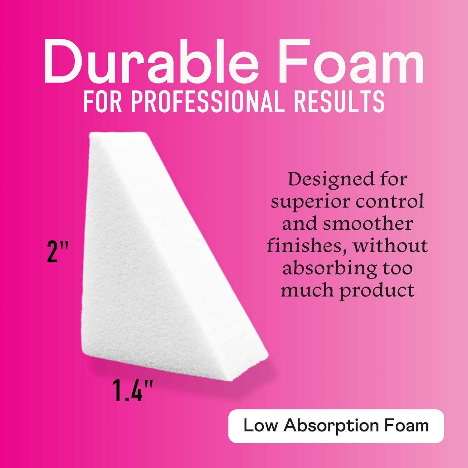 Swisspers Premium Pro Cosmetic Wedges, Latex-Free Makeup Wedge, Jumbo Size, 16 Count Bag - Image 3