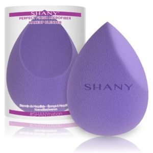 SHANY Perfect Finish Makeup Blender Sponge – Full Size Latex-Free Beauty Sponge Microfiber For Foundation, Beauty Details, and Blending – Purple