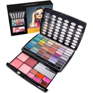SHANY Glamour Girl Makeup Kit Eyeshadow Beauty Palette with Eye shadows, Blushes, Lipstick Lip-gloss, Make up Mirror, Cosmetics applicators, Premium Gift Packaging – Glamour