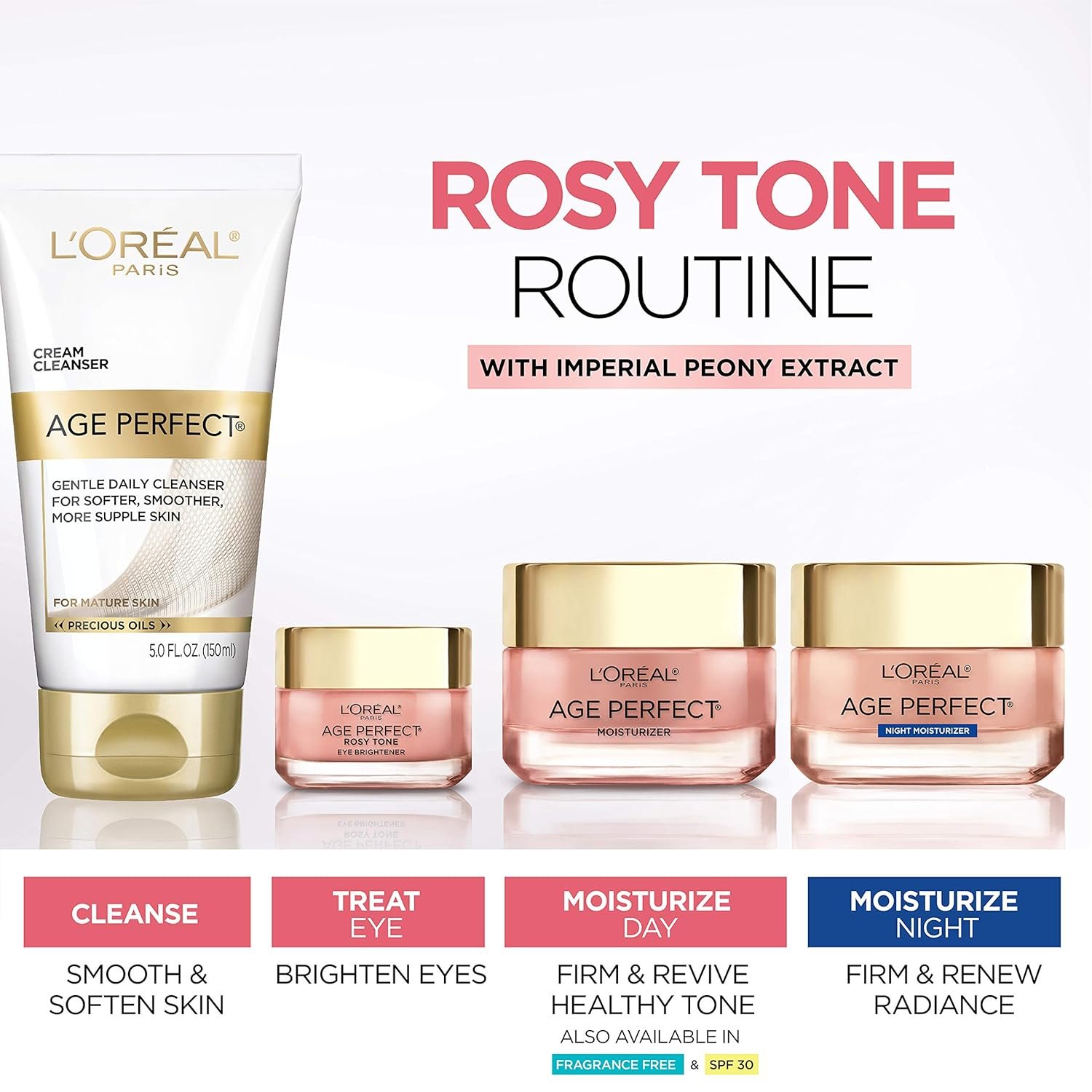 L'Oreal Paris Age Perfect Rosy Tone Anti-Sagging Face Moisturizer, Renew & Revive Healthy Tone, 1.7 oz (Packaging May Vary) - Image 6