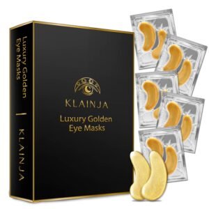 Under Eye Patches (25 Pairs) – Skin Care – Beauty Eye Mask – Eye Patches – Gift for Men – Gift for Women – Luxury Golden Eye Masks – Travel Essential – Gift Set