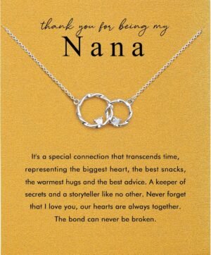 Birthday Gifts for Mom, Grandma, Best Friend, Sister, Aunt, NANA, Thank You Gifts Relationship Necklace for Women in Christmas Mother’s Day