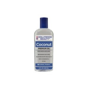 Hollywood Beauty Coconut Oil Moisturizes Hair & Skin 8 Oz