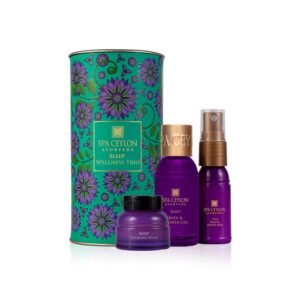 SPA CEYLON Sleep Wellness Trio Set | Restful Spa Essentials for Nourished Skin | Natural Ingredients | Ayurvedic | Body Gifts Set