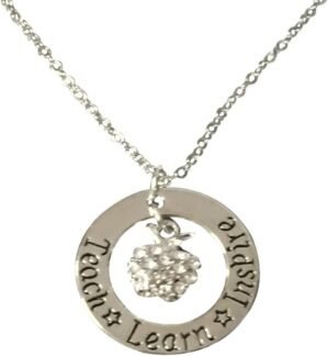 Infinity Collection Teacher Necklace- Teacher Jewelry, Teacher Gift, Show Your Teacher Appreciation Thank You Gifts for Teachers