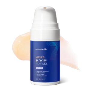 Mens Eye Bags Treatment Cream: Under Eye Repair for wrinkles Baggy Puffiness and Dark Circles – Anti-aging Hydrating with Peptides + Hyaluronic Acid + Niacinamide + Botanical complex+VC