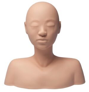 Diane Esthetics Mannequin Head with Shoulders for Massage, No Hair or Makeup, Physiology, and Training, Ideal for Professionals and Beauty School Students