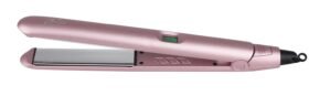 Aria Beauty Digital Hair Straightener, Dual Voltage Flat Iron, Ionic Technology for Frizz Control, one-Inch, Rose Gold, Suitable for All Hair Types