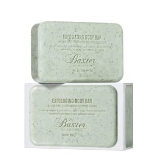 Baxter of California Exfoliating Body Bar Soap for Men with Cedarwood and Oak Moss Essence | For All Skin Types | Buffs Out Dry Skin and Boosts Cell Renewal | 7 ounces | Holiday Gift Guide