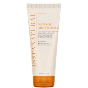 InstaNatural Retinol Moisturizer Nighttime Face Moisturizing Cream, Brightens and Reduces Signs of Aging, Wrinkles, Lines and Discoloration, with Vitamin C and Hyaluronic Acid, 3.4 Fl Oz