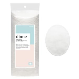 Diane Multi-Layer 3.5″ x 2.75″ Cotton Ovals, 100% Pure Cotton, Ideal for Makeup Removal, Nail Polish Touch-Ups, Skincare, and Everyday Household Use, 100 Count