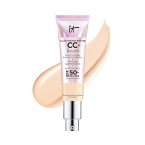 IT Cosmetics CC+ Cream Illumination – Full-Coverage Foundation With SPF 50, Color Corrector & Anti-Aging Serum, Formulated With Niacinamide & Hyaluronic Acid, Radiant Finish, 1.08 fl oz