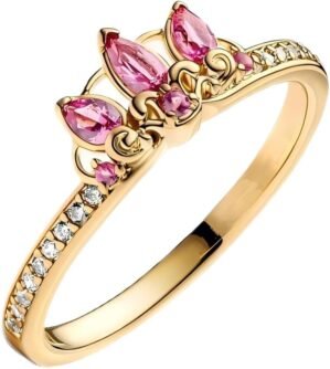 Princess Ring Fit Women Fashion Gifts 925 Sterling Silver DIY Jewelry