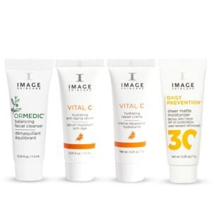 IMAGE Skincare, Five Star Favorites Introductory Skin Care 4 Step Regimen Set for Brighter, Healthier Looking Skin, Discovery Size