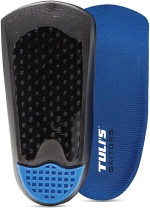 Tuli’s Gaitors 3/4 Length Premium Arch Support Orthotic Insoles for Plantar Fasciitis and Fallen Arches, Large