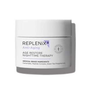 Replenix Age Restore Nighttime Therapy Face Cream, Anti-Aging Medical-Grade Facial Moisturizer for Mature & Dry Skin